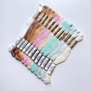 COSMO Embroidery Thread – Holiday Baking (12 Skeins) | 100% Cotton Japanese Embroidery Floss
