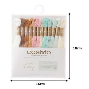 COSMO Embroidery Thread – Holiday Baking (12 Skeins) | 100% Cotton Japanese Embroidery Floss