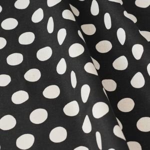 Midnight Dots – Japanese Cotton Linen Canvas Fabric | 110cm | 80/20 Blend