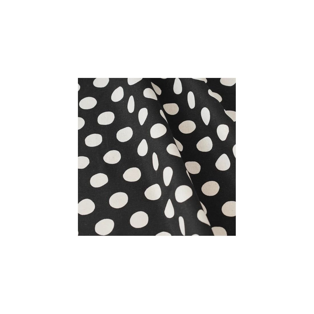 Midnight Dots – Japanese Cotton Linen Canvas Fabric | 110cm | 80/20 Blend