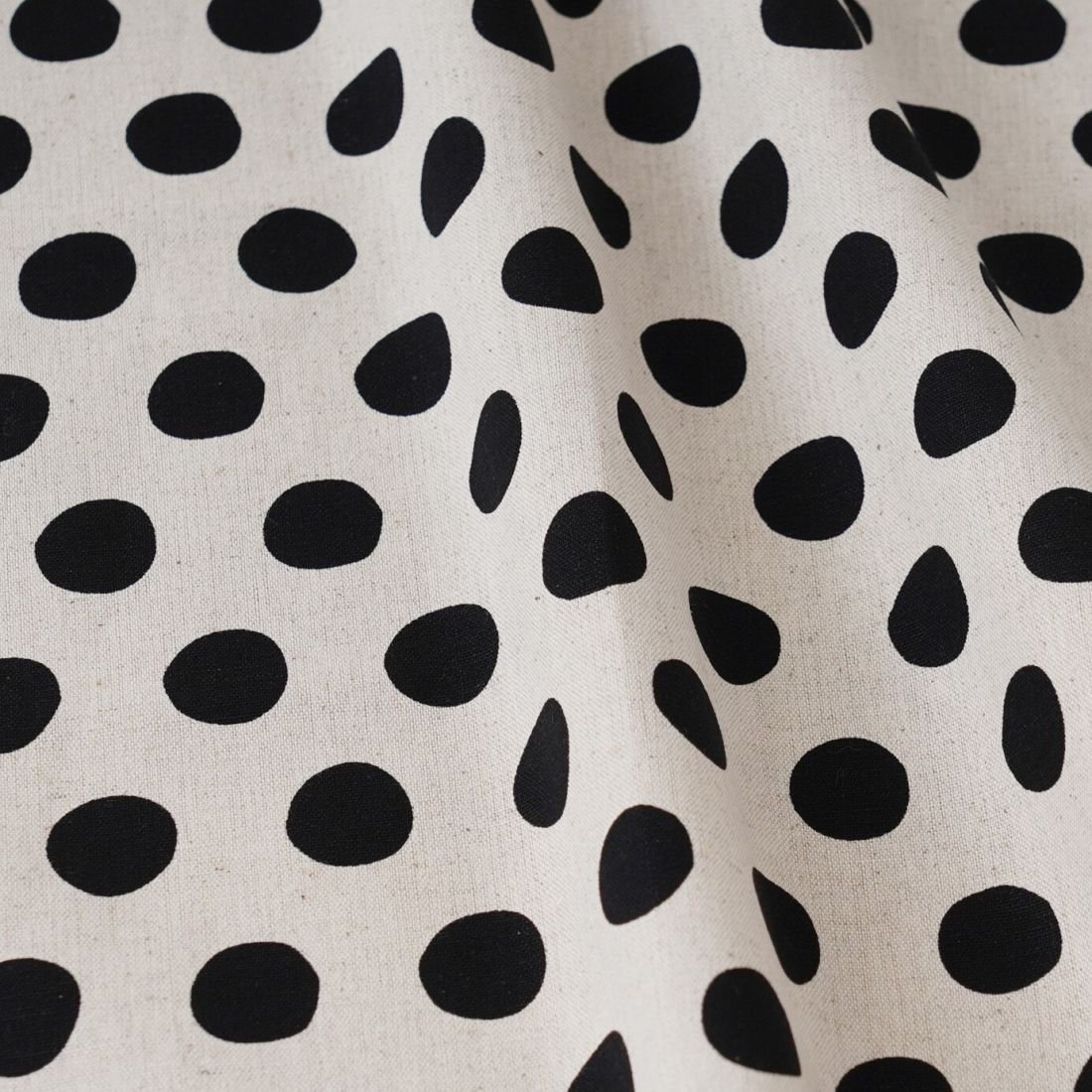 Natural Dots – Japanese Cotton Linen Canvas Fabric | 110cm | 80/20 Canvas
