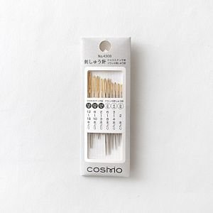 COSMO French/Cross-Stitch Needles No.4308 – Assorted Sizes | Made in Japan
