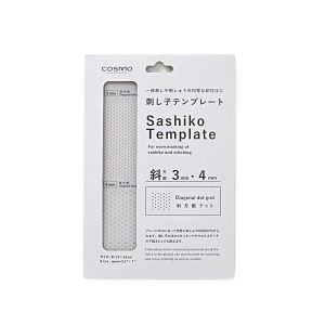 COSMO Stitching Template – Diagonal 3mm & 4mm Dot Grid | Made in Japan