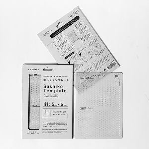Sashiko Template Diagonal 5mm 6mm – Dot Grid | Made in Japan