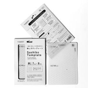 COSMO Sashiko Template – Diagonal 7mm & 8mm Dot Grid | Made in Japan