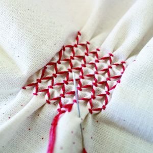 COSMO Sashiko Template – Diagonal 9mm & 10mm Dot Grid | Made in Japan