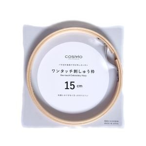 COSMO Embroidery Hoop 15 cm – Japanese Cypress | Made in Japan